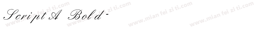 ScriptA Bold字体转换
